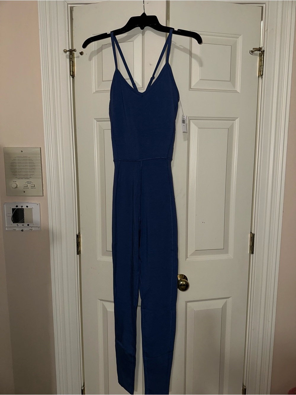 NWT Old Navy Blue V-Neck Strappy Jumpsuit